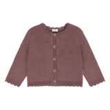 Hust & Claire Cilja Pointelle Cardigan - Plum