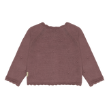 Hust & Claire Cilja Pointelle Cardigan - Plum