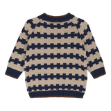 Hust & Claire Pilou Nordic Strik Bluse - Blues