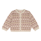 Hust & Claire Cilja Nordic Cardigan - Old Beige Melange