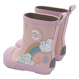 Mikk-Line Regnbue Gummistøvler, Barefoot - Adobe Rose