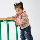 Hust & Claire Cilja Nordic Cardigan - Old Beige Melange