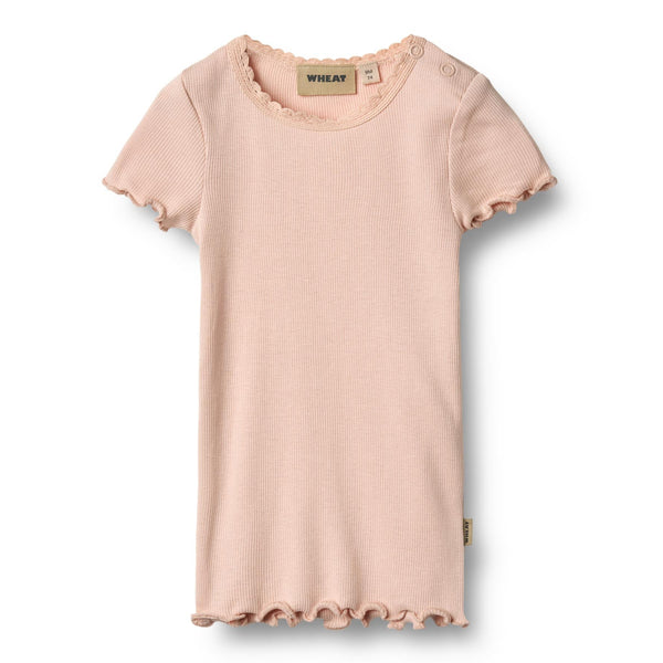 Wheat Rib T-Shirt Katie - Powder