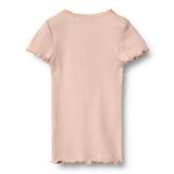 Wheat Rib T-Shirt Katie - Powder