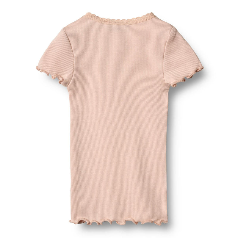 Wheat Rib T-Shirt Katie - Powder