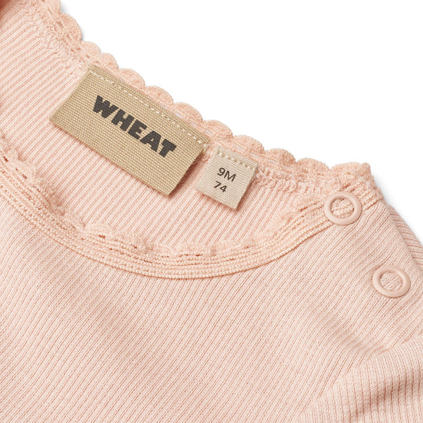 Wheat Rib T-Shirt Katie - Powder