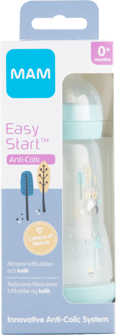 MAM Easy Start Anti-Colic Sutteflaske, 260 ml. - Blue