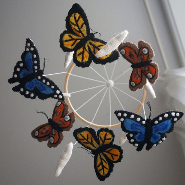 Gamcha Uro - Sommerfugl, Blå/Gul/Orange