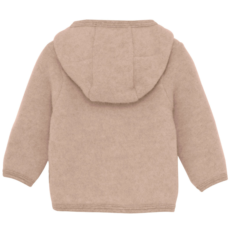 Huttelihut Jakke, Uld-fleece - Mahogany Rose