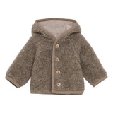 Huttelihut Pixie Jakke, Uld m. inderfoer - Camel Melange