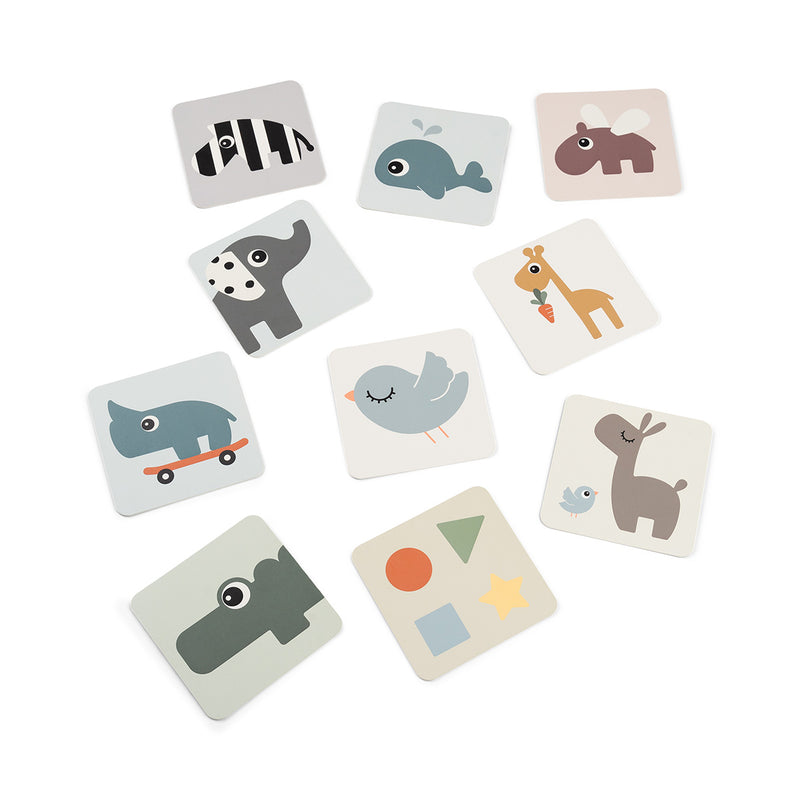 Done by Deer Baby Kontrastkort, 10 stk. - Deer friends