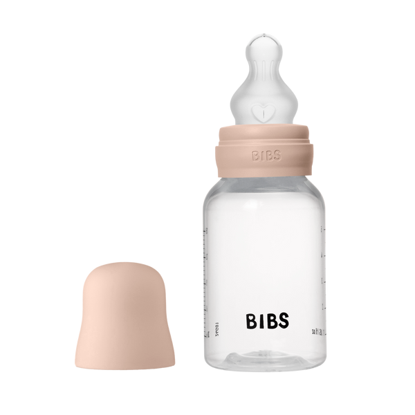 Bibs Sutteflaske 150 ml, Silicone slow flow - Blush