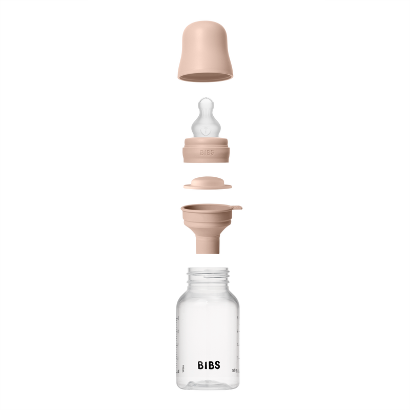 Bibs Sutteflaske 150 ml, Silicone slow flow - Blush