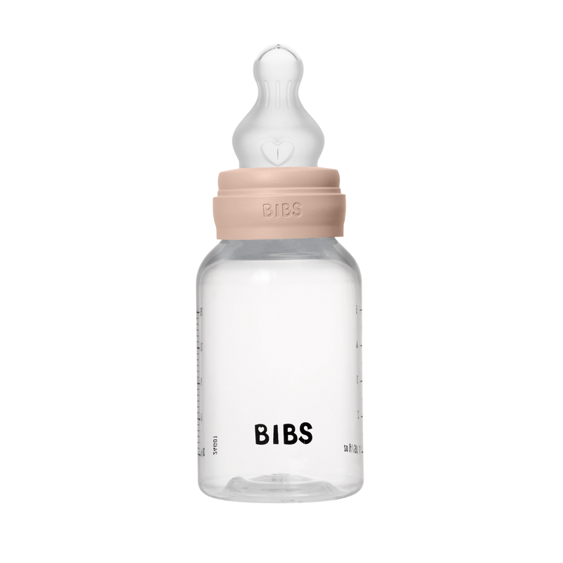 Bibs Sutteflaske 150 ml, Silicone slow flow - Blush