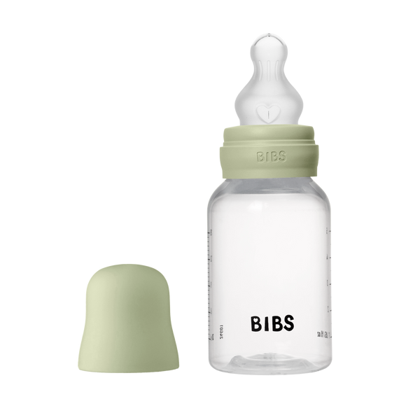 Bibs Sutteflaske 150 ml, Silicone slow flow - Sage