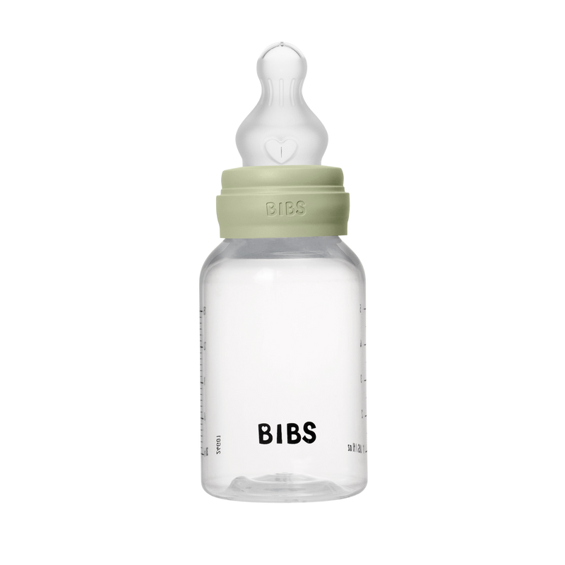 Bibs Sutteflaske 150 ml, Silicone slow flow - Sage
