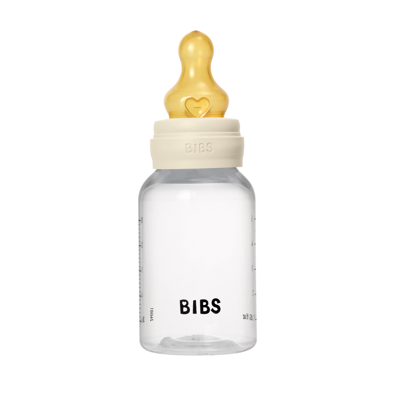 Bibs Sutteflaske 150 ml, Latex slow flow - Ivory