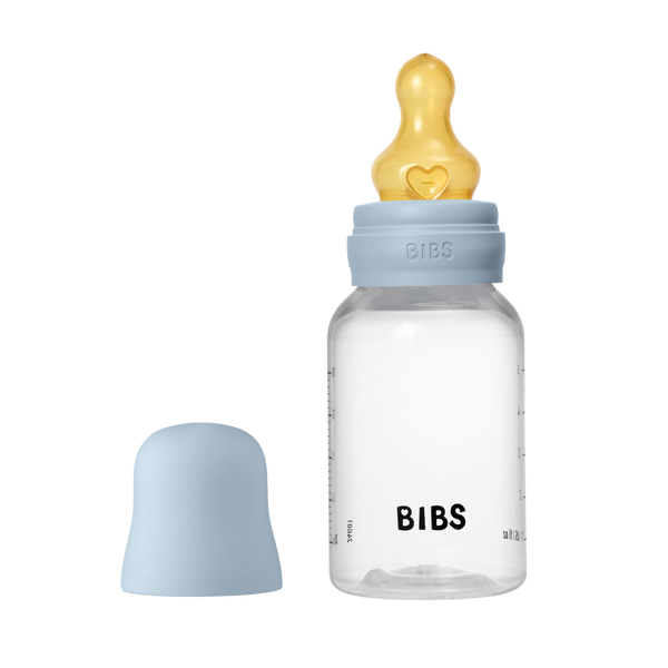 Bibs Sutteflaske 150 ml, Latex slow flow - Baby Blue