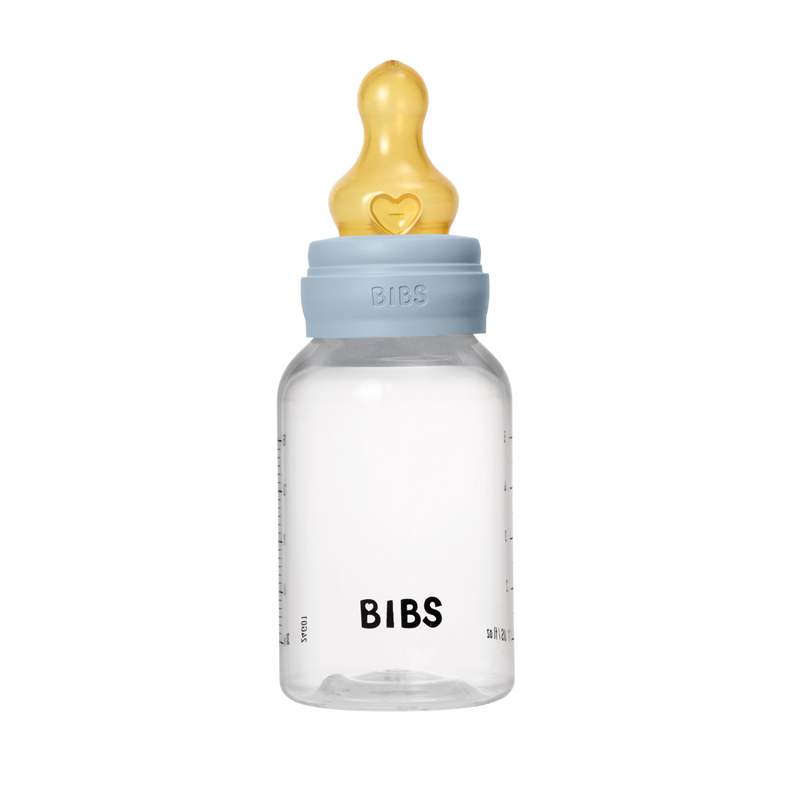Bibs Sutteflaske 150 ml, Latex slow flow - Baby Blue