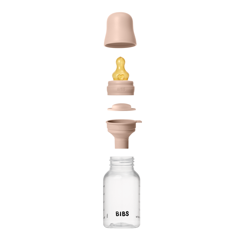 Bibs Sutteflaske 150 ml, Latex slow flow - Blush