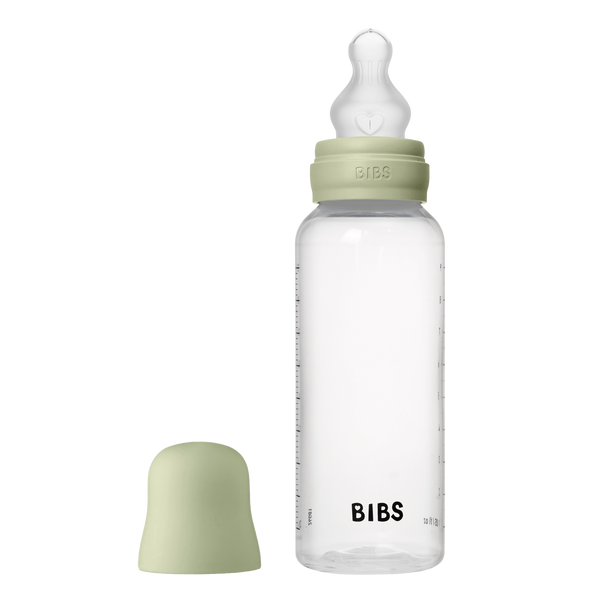 Bibs Sutteflaske 270 ml, Silicone medium flow - Sage