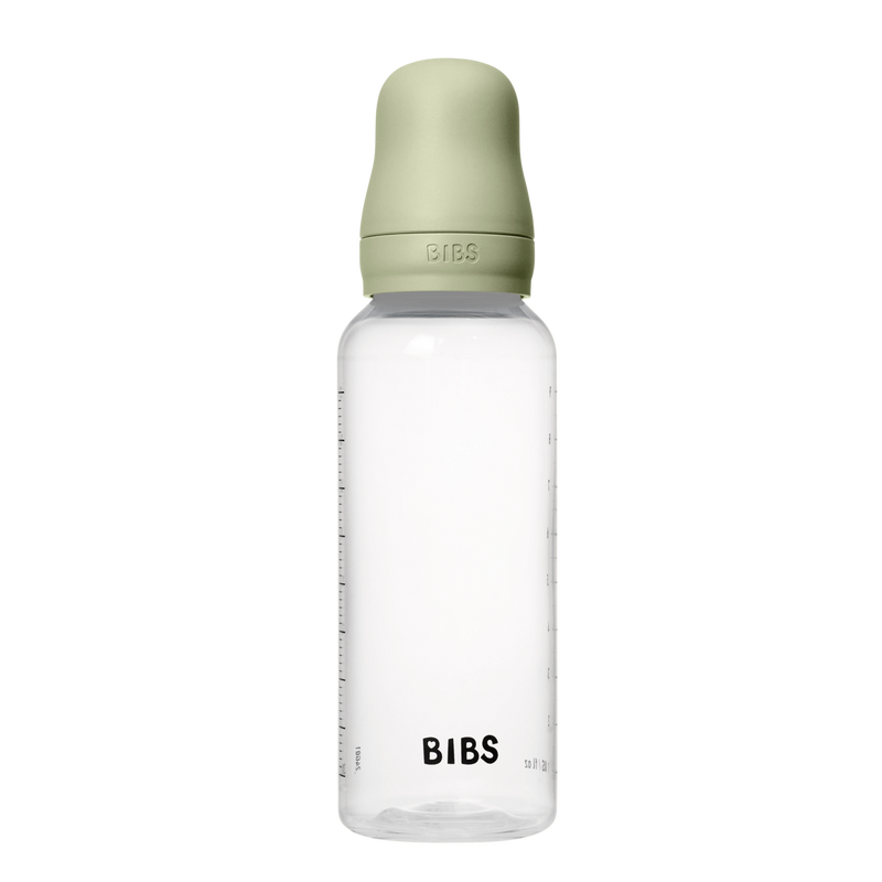Bibs Sutteflaske 270 ml, Silicone medium flow - Sage