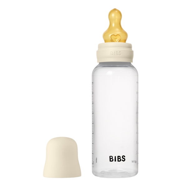 Bibs Sutteflaske 270 ml, Latex medium flow - Ivory