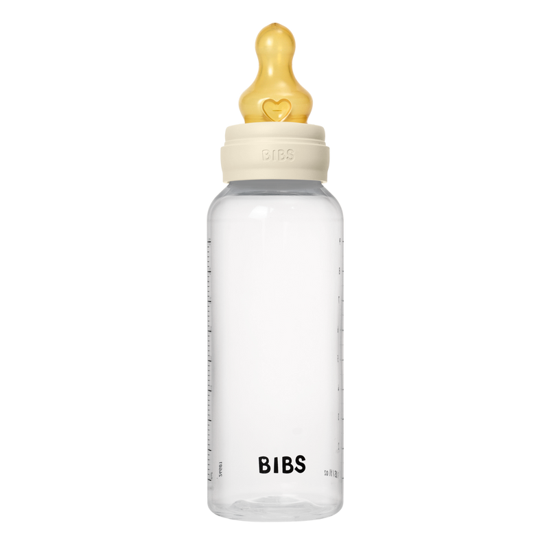 Bibs Sutteflaske 270 ml, Latex medium flow - Ivory
