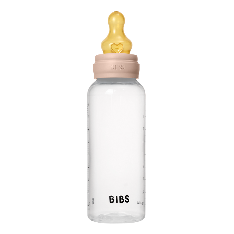 Bibs Sutteflaske 270 ml, Latex medium flow - Blush