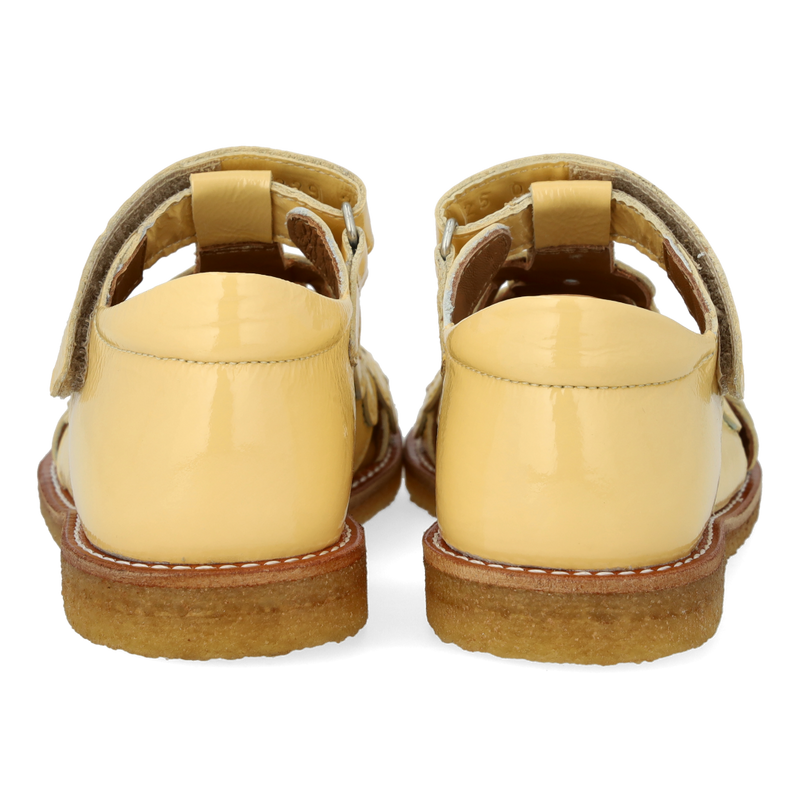 Angulus Sandaler m. blomsterdetaljer - Mellow Yellow
