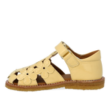 Angulus Sandaler m. blomsterdetaljer - Mellow Yellow