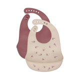 Pippi Silikone Hagesmæk, 2-pak - Rose Taupe