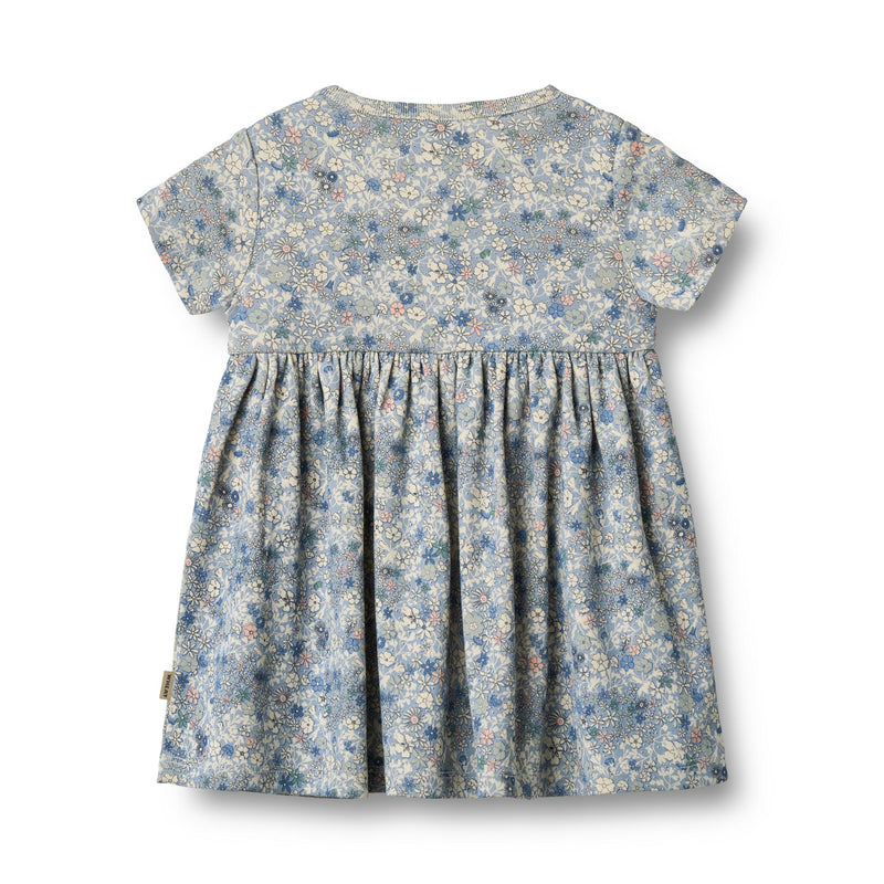 Wheat Kjole Nova - Blue Summer Flowers