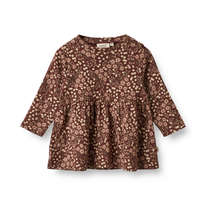 Wheat Jersey Kjole Sessa - Aubergine Berries