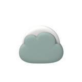 Kreafunk Kids Cloudy Lampe - Dusty Green