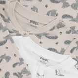 Pippi Natdragt m. lynlås, 2-pak - Rainy Day