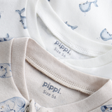 Pippi Natdragt m. lynlås, 2-pak - Flint Stone