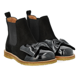 Angulus Chelsea Støvler m. sløjfe - Black