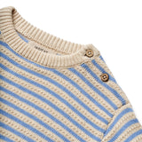 Wheat Strik Bluse Chris - Azure Stripe