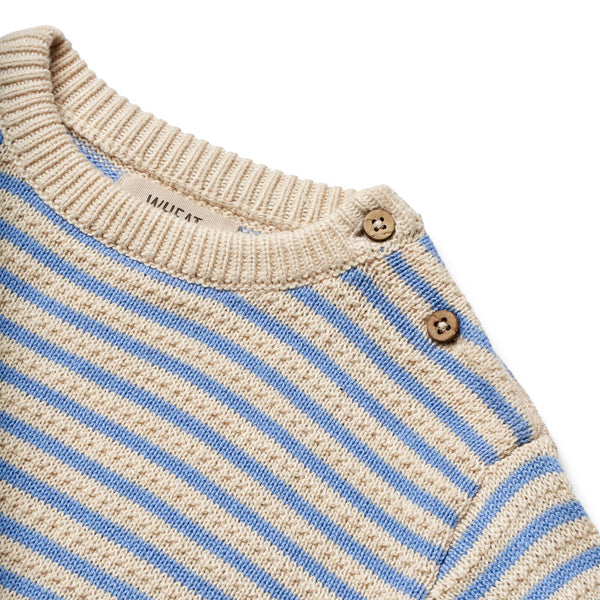 Wheat Strik Bluse Chris - Azure Stripe