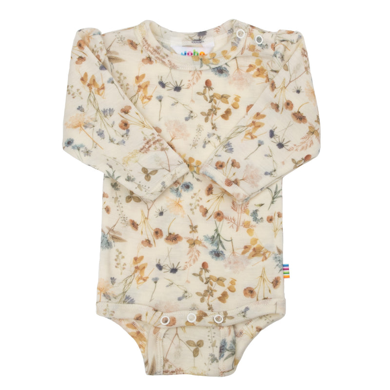 Joha Body, Merino Uld - Flowers Off White