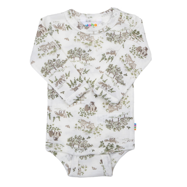 Joha Body, Uld/Silke - Off White Forest