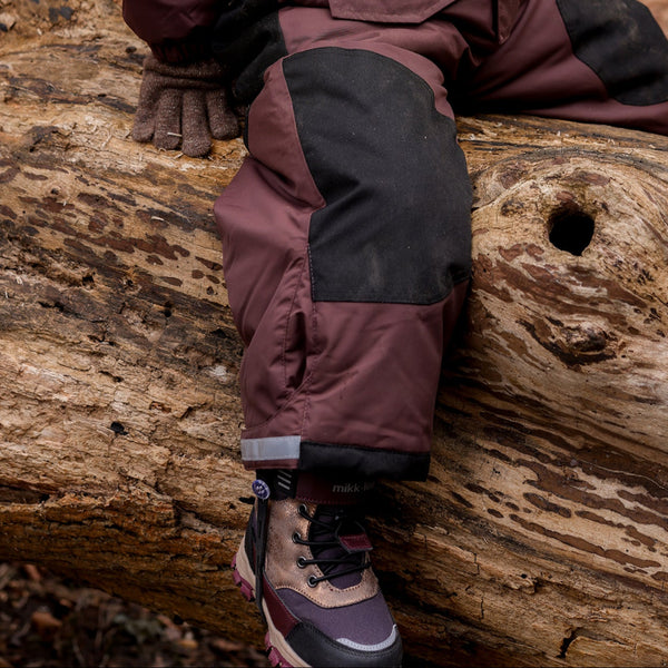 Mikk-Line Tex Vinterstøvler m. velcro - Raisin
