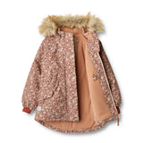 Wheat Vinterjakke Mathilde Tech - Rose Dust Flowers