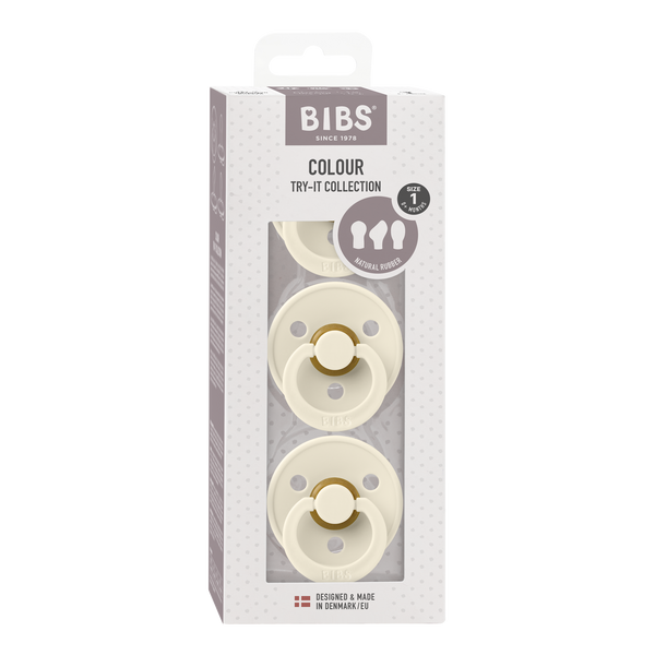 Bibs Try It, 3-pack - Ivory