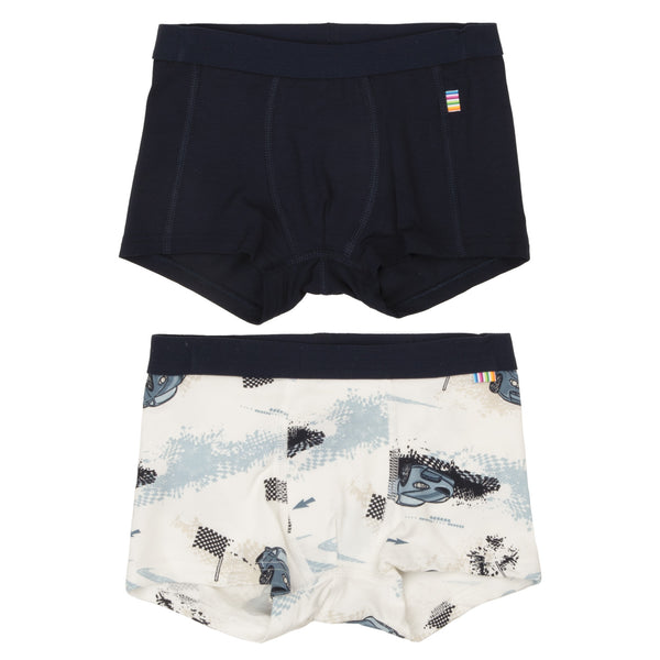 Joha Boxershorts, 2-pak, Bambus - Navy Race