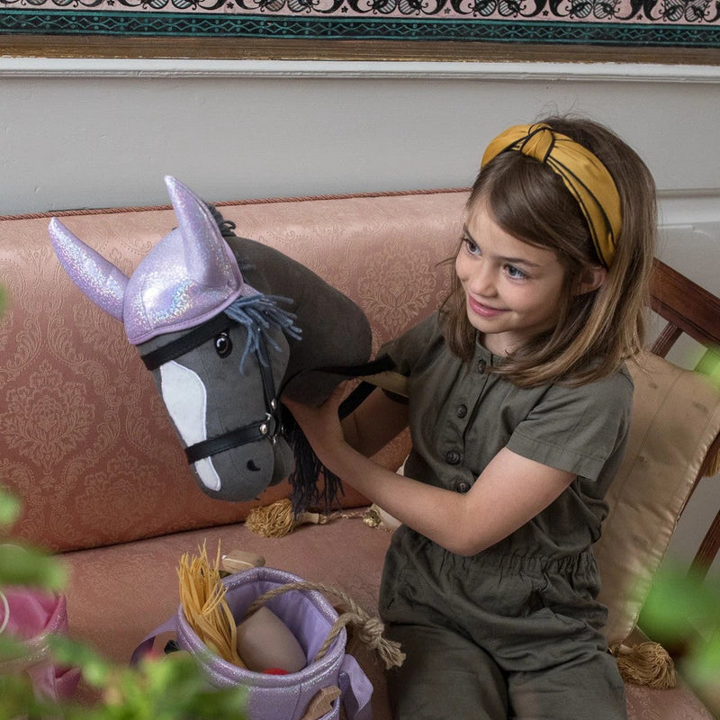 byASTRUP Sadelunderlag & Hut - Glitter Lilla