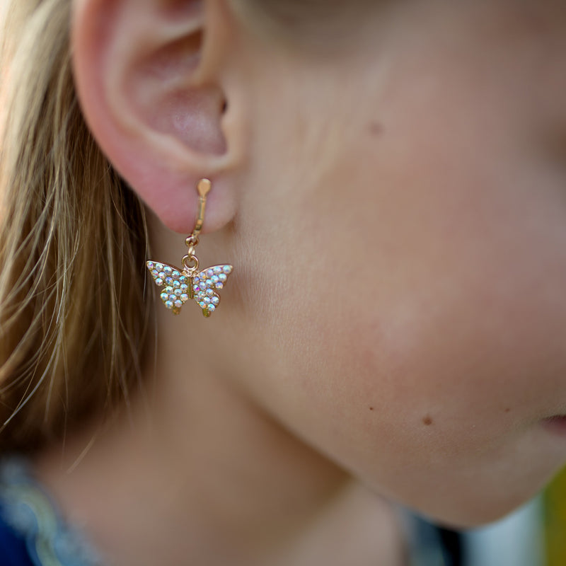 Great Pretenders Butterfly Clip-on Øreringe