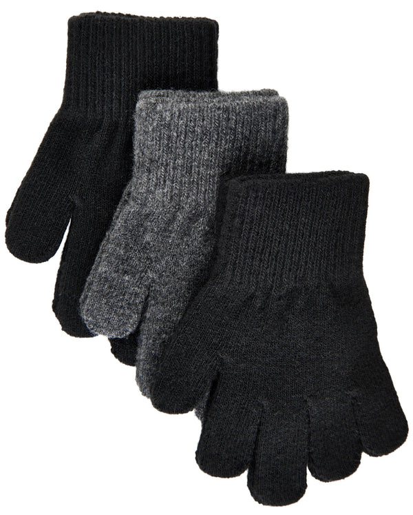 Mikk-Line Magic Strik Vanter, 3-pak - Black/Antrazite/Black