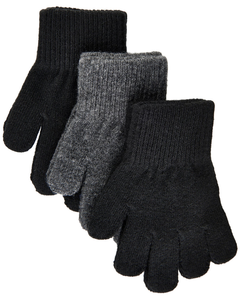 Mikk-Line Magic Strik Vanter, 3-pak - Black/Antrazite/Black